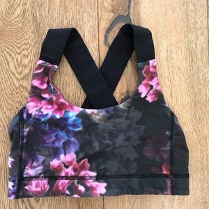 Lululemon All Sport Bra Floral SZ 4